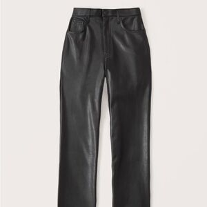 Abercrombie Vegan Leather 90s Ultra High Rise Pants - Curve Love